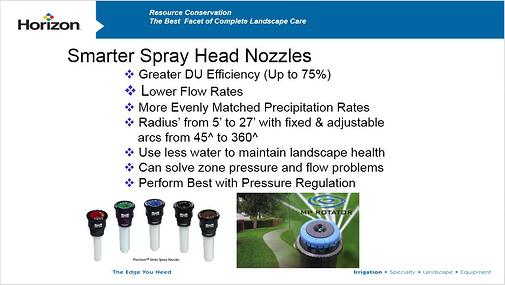 smarter spray head nozzles slide
