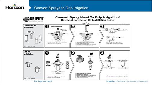 agrifim drip irrigation conversion